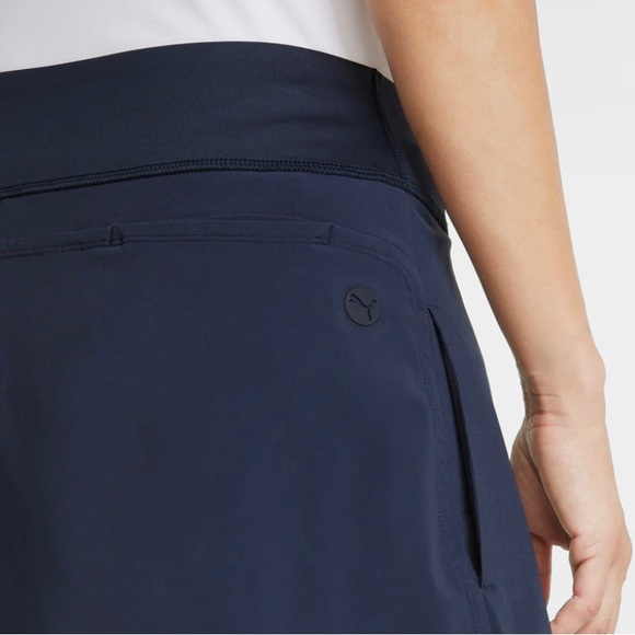 New Puma Women's XXS PWRSHAPE Solid Golf Tennis Skirt Skort Navy Blazer UPF 50+ - Picture 3 of 5